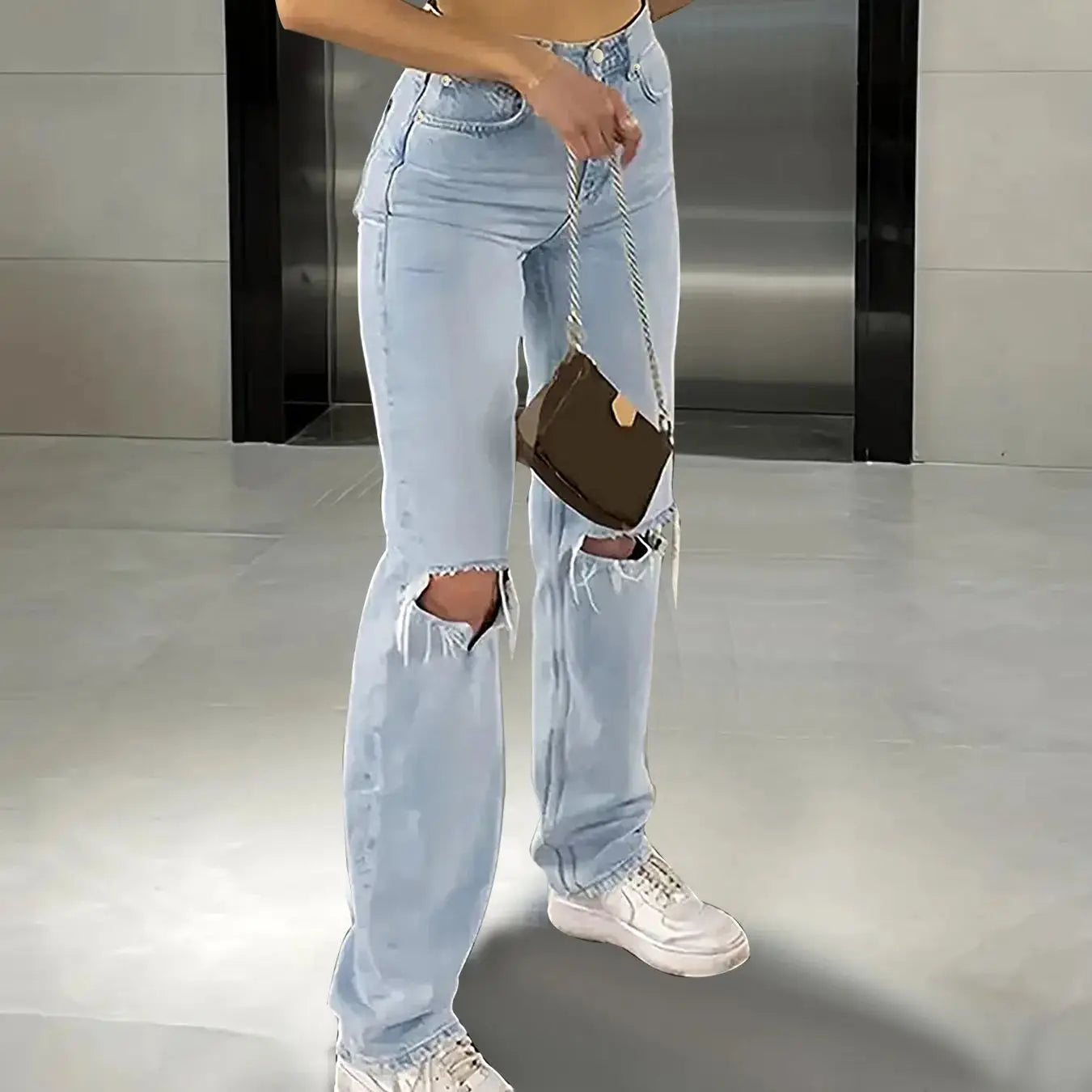 Knielange Jeans für Damen
