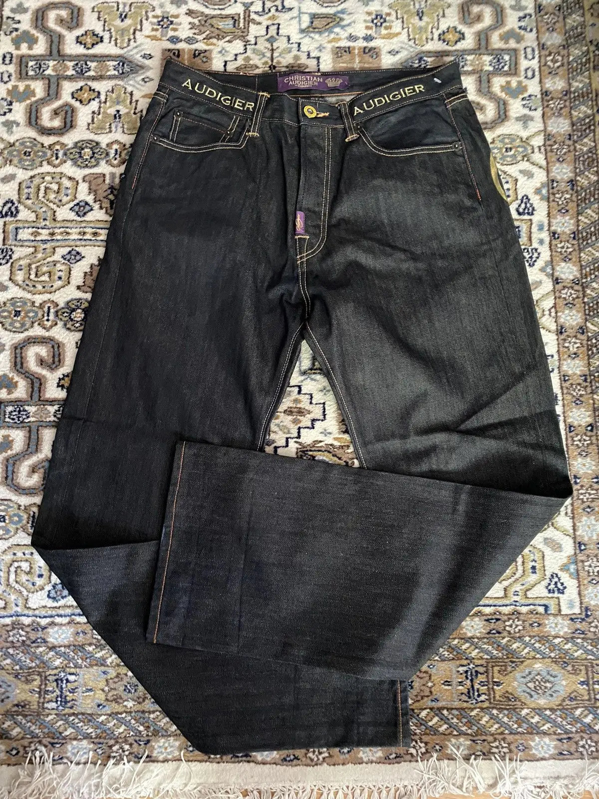 Vintage Freiheitsstatue Diamanten Jeans